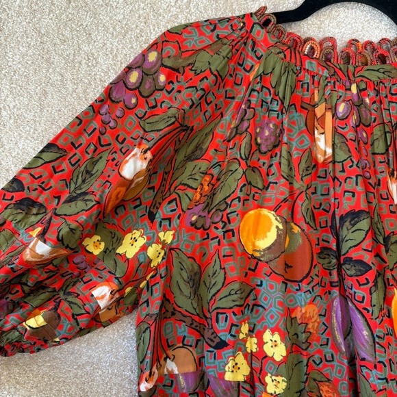 Rhode Dafina Top Size Small Highland Orchard Bramble Berry Print - Picture 6 of 10